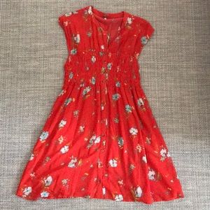 Free People Greatest Day smocked mini dress